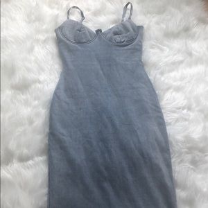 Jean fitted dress
